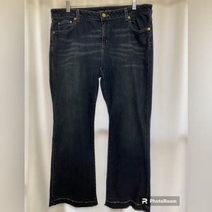 Ladies Michael Kors Izzy cropped flare jeans size 14